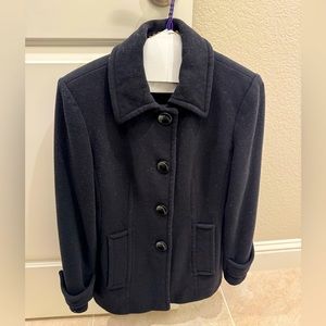 Anne Klein Black Peacoat